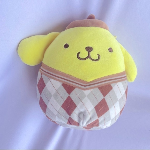 7"  Squishmallows Hello Kitty Plaid Pompompurin - Picture 6 of 8